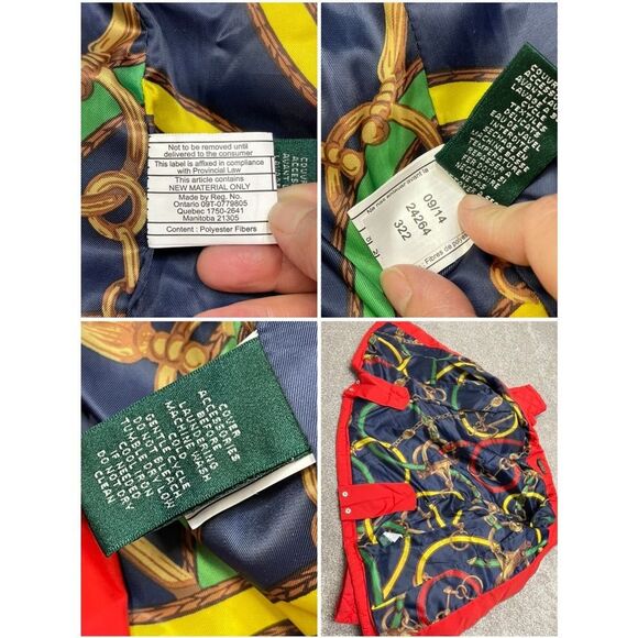 Lauren Ralph Lauren Womens red quilted jacket size small light weight - Picture 8 of 12